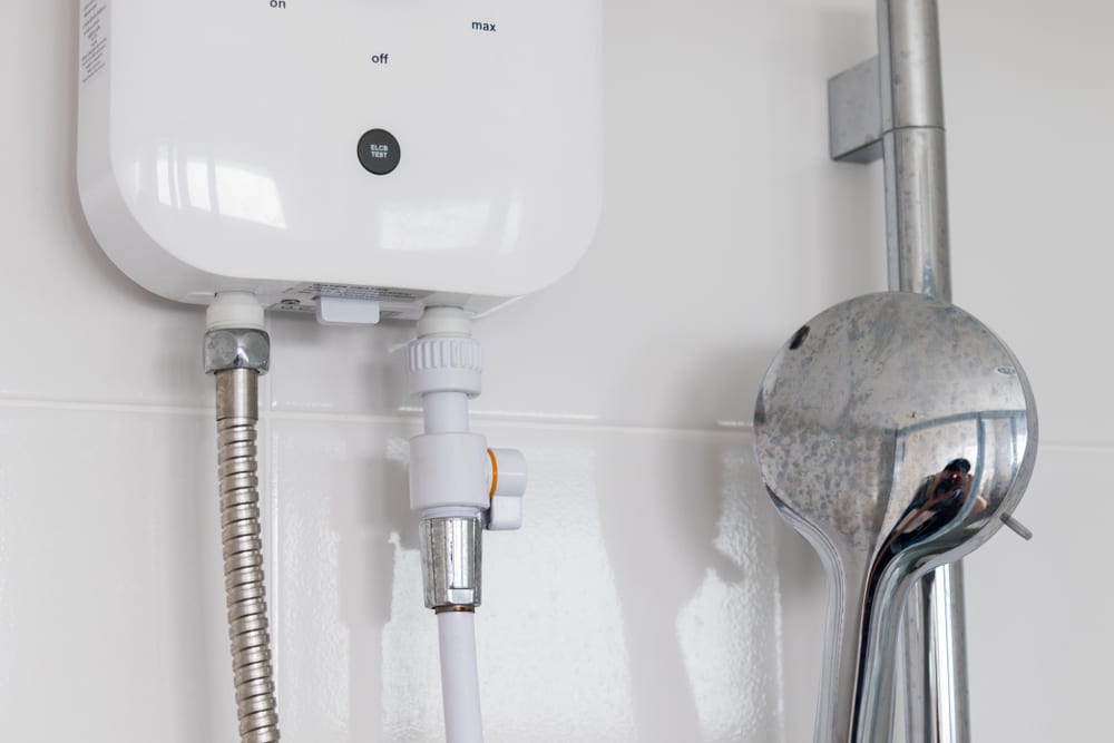 tankless water heater shower